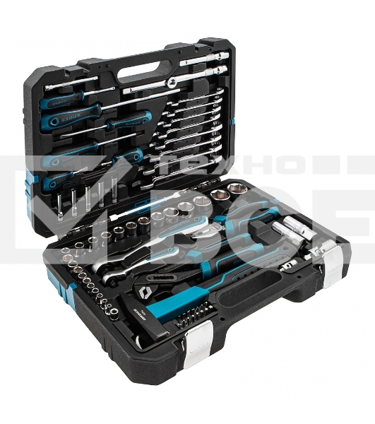 Набор инструментов Gross 76 предметов, 120 зубьев, CrV1/4, 1/2