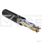 Кабель связи ITK витая пара U/UTP, кат.5E 4х2х24AWG solid, LDPE, 305м, черный, фото3