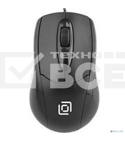 Мышь проводная Oklick 305M черный, 1000 dpi, USB, кнопки - 3
