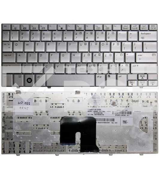 Клавиатура для ноутбука HP Mini 2133 2140 серебристая