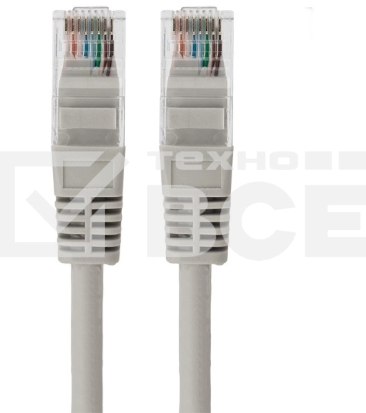 Rexant Пaтч-корд U/UTP, категория 5e, RJ45-RJ45, неэкранированный, LSZH серый, 0,5м