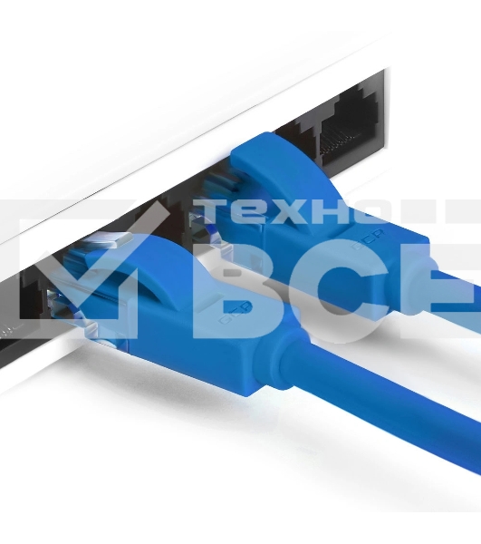 Патч-корд Greenconnect GCR-LNC01-C-1.0m перекрестный ethernet 1.0m UTP кат.5е, синий, RJ45, литой