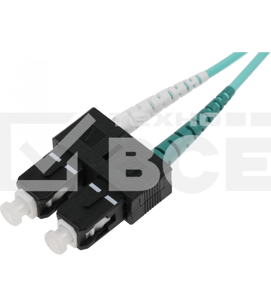 Патч-корд Corning F055702T5Z20003M 2x50/125 OM3 LC дуплекс-SC дуплекс 3м LSZH аквамарин