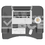 Стол для ноутбука Cactus VM-FDE103 столешница МДФ черный 91.5x56x123см (CS-FDE103BBK), фото6