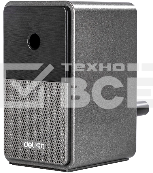 Точилка для карандашей механическая Deli 71160Black 1 отверстие пластик черный