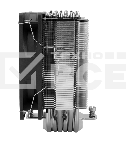 Кулер для процессора Thermalright Burst Assassin 120 SE черный/серебристый (4-pin PWM, 148mm, Al/Cu, 6x6mm, 1x120mm, 66.17CFM, 25.6dBA, 1550RPM, S: 1851/1700/1200/115X, AM5/AM4)