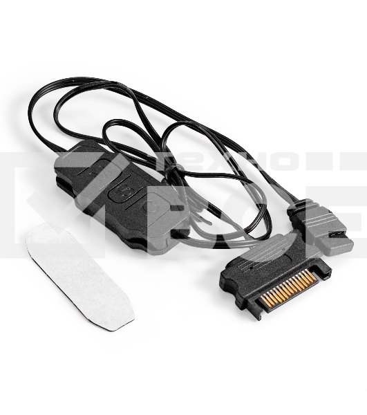Контроллер ExeGate SATA.ARGb3pin для вентиляторов с подсветкой ARGb 5V 3pin (SATA, ARGb 5V 3pin)
