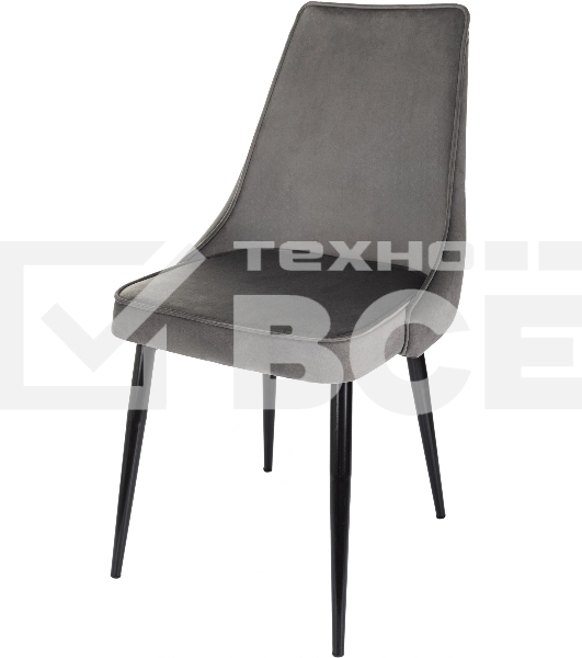 Стул для дома Бюрократ CH-K4 т. серый Holland 18 металл черный на ножках