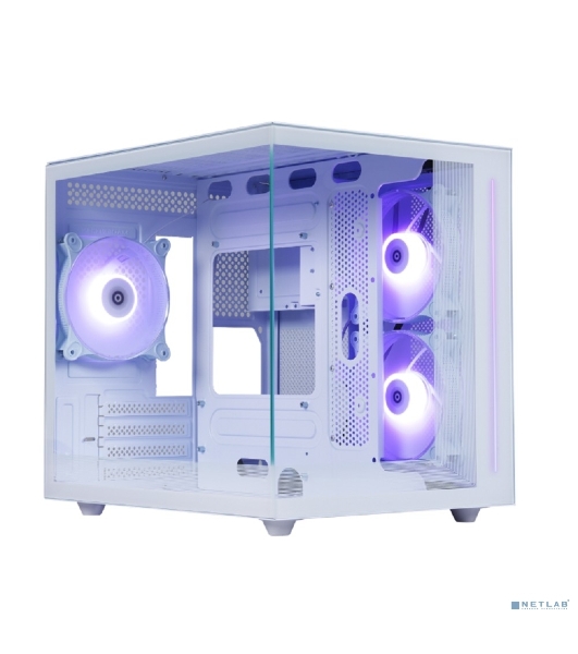 Компьютерный корпус DEFENDER NovaCube белый,mATX,3fan,switch&M/BSynс
