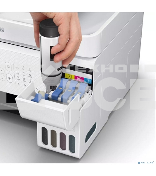 МФУ струйное Epson EcoTank L5296 (C11CJ65411) белый, A4, ч/б печ. 33стр/мин., цв. печ. 15стр/мин., 5760x1440 DPI, 2400х1200 DPI, USB, Ethernet, Wi-Fi