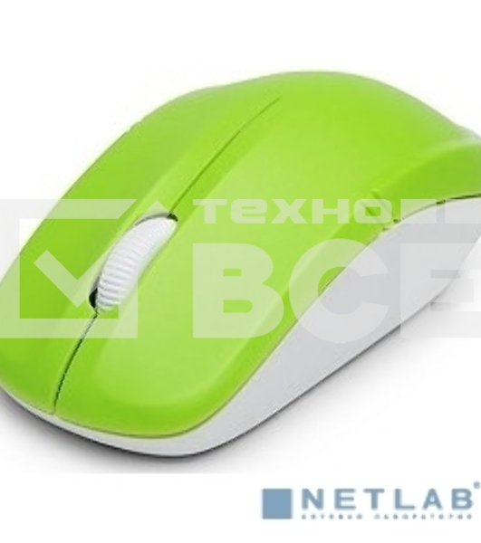 Мышь DELUX M-136 (зелено-белая)