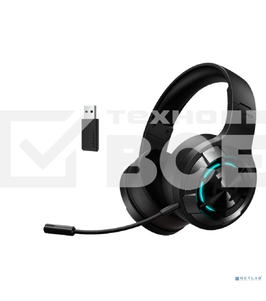 Гарнитура Edifier G30S чёрный, беспроводная, Bluetooth / USB, до 13.5 ч, подсветка
