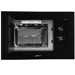 Встраиваемая микроволновая печь Gorenje, 20 л, 5 уровней мощности, 15 автопрограмм, электронное управление, дисплей, гриль, поворотный стол, цвет черный, ВxШxГ 38х56.8х34 см, фото4