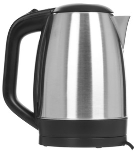 Электрочайник Blackton Bt KT1720SW стальной/черный, 1.7 л, 1800 Вт, скрытый нагревательный элемент