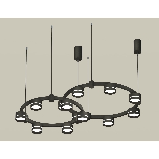 Светильник Ambrella light XR92091005/13 SBK/FR черный песок/белый матовый GX53 (A9209, C9238, C9232, N8462)
