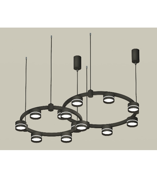 Светильник Ambrella light XR92091005/13 SBK/FR черный песок/белый матовый GX53 (A9209, C9238, C9232, N8462)