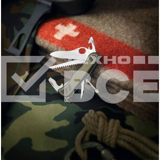 Нож перочинный Victorinox Military (0.8461.MWCH) 111мм 10функций зеленый/черный карт.коробка