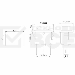 Выключатель клавишный 250V 3А (3с) ON-ON красный Micro Rexant, фото2