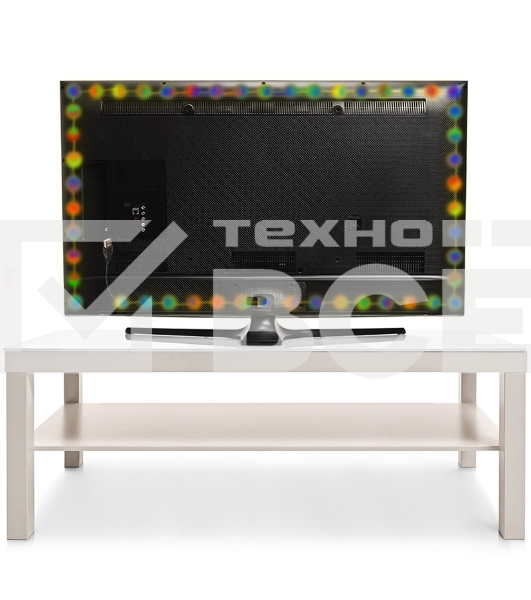 Лента LED с USB коннектором 5 В, 10 мм, IP65, SMD 5050, 60 LED/m, цвет свечения RGB