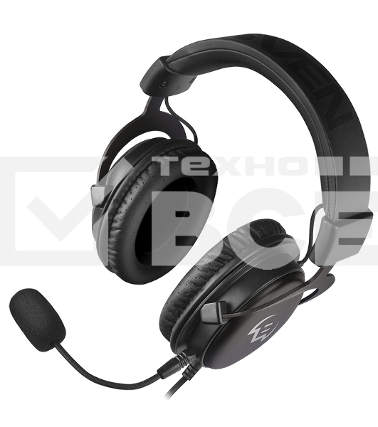 Игровые наушники SVEN AP-G999MV с микрофоном серый (50 мм, мини-джек (стерео) O 3,5 мм (4 pin))