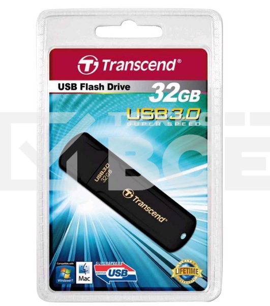 Флеш диск Transcend 32Gb Jetflash 700 TS32GJF700 USB3.0 черный
