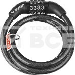 Замок тросовый Зубр Стандарт, кодовый, с неизменяемым кодом, длина троса - 1200мм, d 8мм. 37267-120, фото6