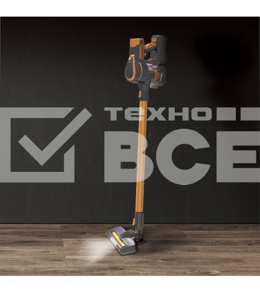Вертикальный пылесос циклонного типа аккумуляторный Endever SkyClean VC-301, темно-серый/оранжевый, 4 шт,уп