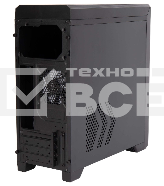 Компьютерный корпус Hiper A68 черный без БП ATX 1x92mm 2xUSB2.0 1xUSB3.0 audio bott PSU