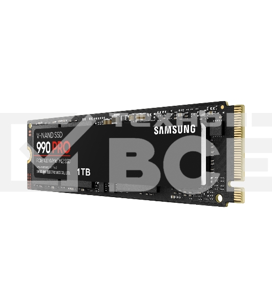 Накопитель SSD Samsung 990 PRO, 1000GB, PCIe 4.0 x4, M.2 2280, NVMe, R/W 7450/6900