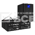 Комплект ИБП EX295990RUS + батарея 100Aч EX282985RUS 4шт (инвертор, синус, для котла) ExeGate SineTower SZ-3000.LCD.AVR.3SH.1C13.RJ.USB <3000VA/2400W, чистый синусоида, LCD дисплей, AVR, 3*Schuko+1*C13, RJ45/11, USB, линейно-интерактивный, Black> + батаре, фото2