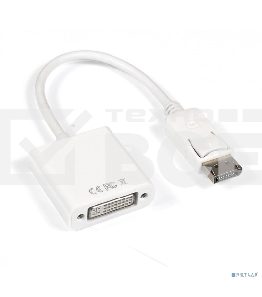 Кабель-переходник DisplayPort-DVI ExeGate EX284909RUS EX-DPM-DVIF-0.15 (20M/19F, 0,15м)