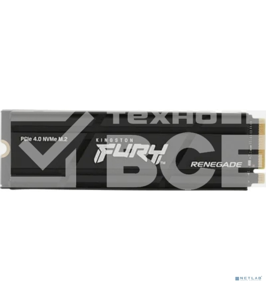 Накопитель SSD Kingston FURY Renegade, 500GB, M.2 2280, PCIe 4.0 x4, NVMe, R/W 7300/3900