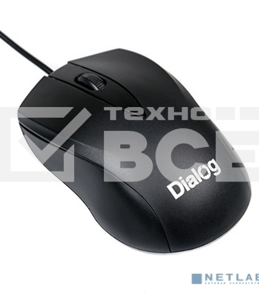 Мышь проводная Dialog Comfort MOС-15U черный, 1200 dpi, USB, кнопки - 3