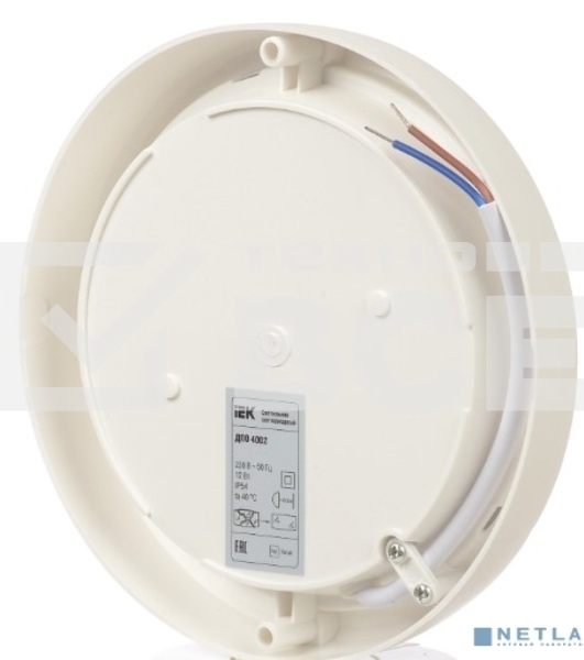 Светильник Iek LDPO0-4007-15-6500-K01 LED ДПО 4007 15Вт IP54 6500K круг белый