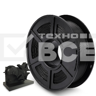 Филамент NVPRINT PLA  Black для 3D печати диаметр 1.75мм  длина 330 метров  масса 1 кг