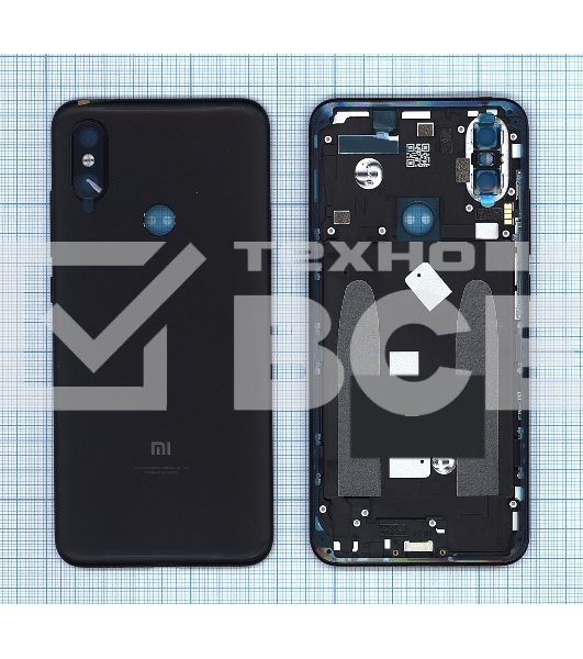 Задняя крышка для Xiaomi Mi 6X Mi A2  черный