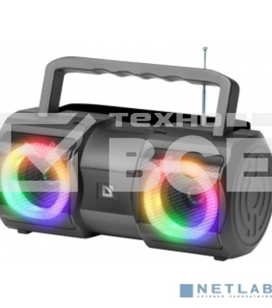 Акустическая система Defender Beatbox 20 черный Мощность звука 20 Вт да 1 кг