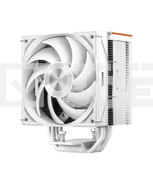 Кулер для процессора PCCooler RZ400 V2 WH (230W, 4-pin PWM, 155mm, Al/Cu, 4x6mm, 1x120mm, 86.73CFM, 32dBA, 2200RPM, S: 1851/1700/1200/115X, AM5/AM4, black)