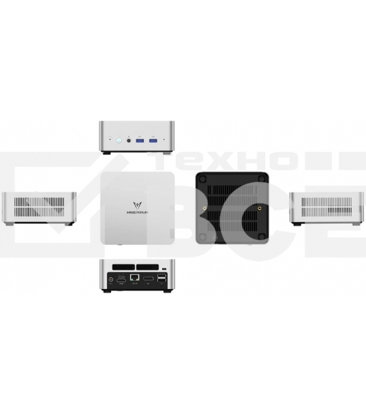 Мини ПК Minisforum UN1245/16Gb+512Gb (i5-12450H) 16Gb+512Gb, Intel Graphics, Win 11Pro