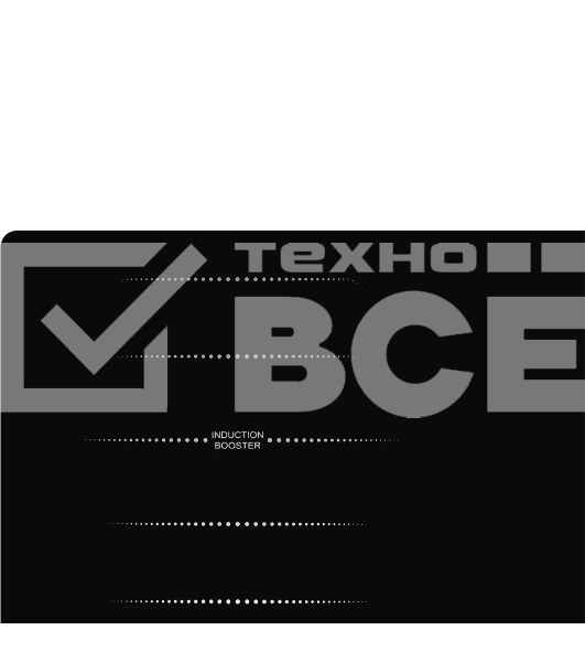 Встраиваемая электрическая панель Kuppersberg ICS 644 60 см, индукция, 4 конфорки, Flexi-zone, черный цвет