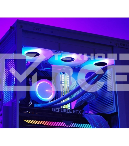 Система жидкостного охлаждения JONSBO TG-360 белый 120мм алюминий+медь 1800rpm 35.4db 4-pin 300W