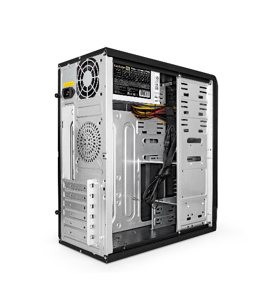 Корпус Miditower Exegate CP-601 Black, ATX, CP400W, 80mm, 2*USB, Audio