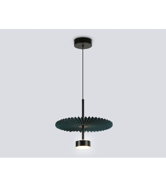 Светильник Ambrella light LH72605 BK/DB черный/синий 6W 3000K D300*260-1770