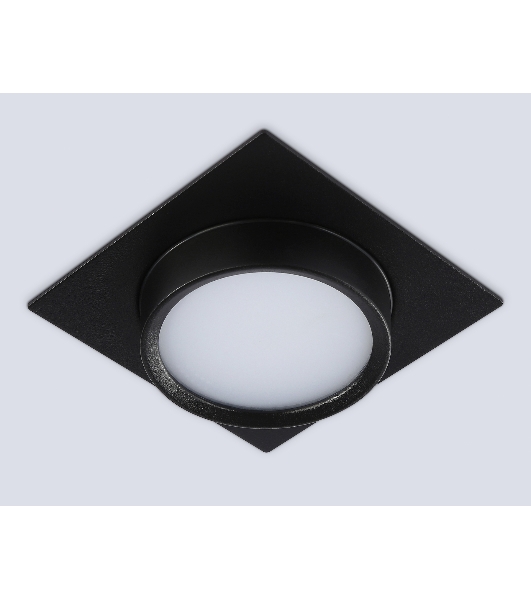 Светильник встраиваемый Ambrella light TN6739 BK черный IP44 GX53 110*110*57