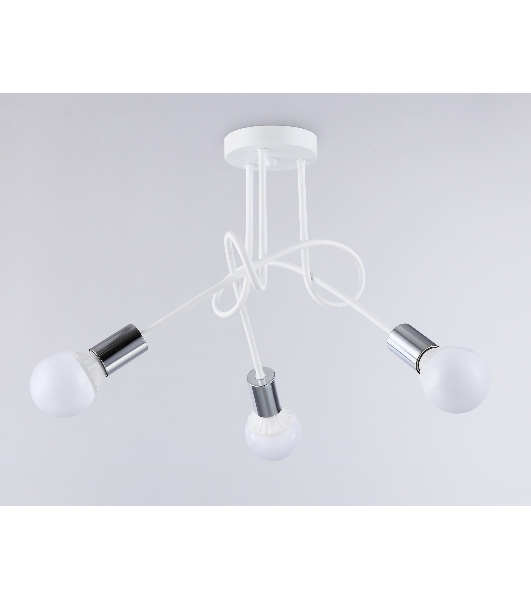 Светильник Ambrella light TR80414/3 WH/CH белый/хром E27/3 max 60W D670*370