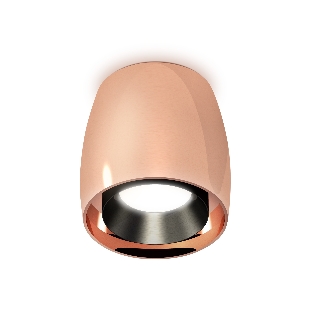 Светильник Ambrella Light XS1144001 PPG/PBK золото розовое полированное/черный полированный MR16 GU5.3 (C1144, N7031)