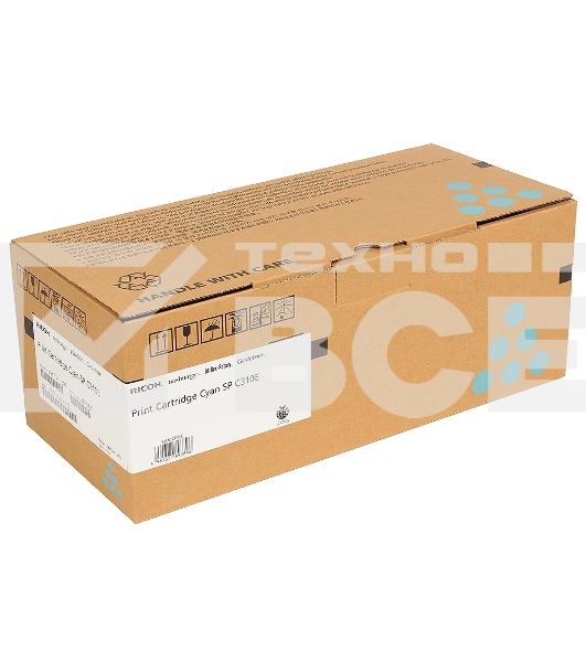 Картридж лазерный Ricoh тип SPC310E (407641/406349), голубой, 2800 отпечатков (для SP C320DN), 2500 отпечатков (для SP C242DN/C242SF), 2300 стр. A4 (5%, ISO 2800, для SP C340/ C342DN), для Aficio SP C231SF/C232SF/ SP C231N/C232DN/C311N/C312DN/C320DN/C242D