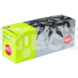 Картридж лазерный Cactus CS-O610C голубой (6000 стр.) для Oki C610 series