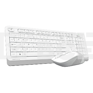Клавиатура + мышь A4 Fstyler FG1010 клав:белый/серый мышь:белый/серый USB беспроводная Multimedia