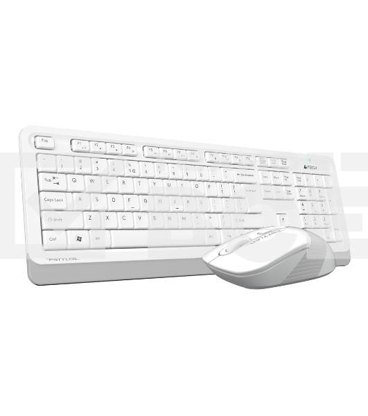 Клавиатура + мышь A4 Fstyler FG1010 клав:белый/серый мышь:белый/серый USB беспроводная Multimedia